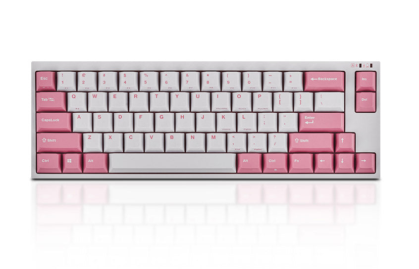 Leopold FC660MBT White/Pink 65% Bluetooth Double Shot PBT Mechanical Keyboard