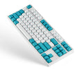 Leopold FC750RBT White/Mint TKL Bluetooth PD Double Shot PBT Mechanical Keyboard