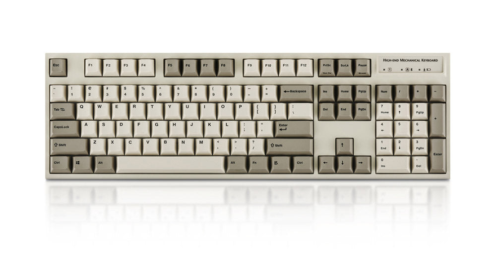 Leopold NP900RBT Two Tone White Bluetooth PD Double Shot ABS Mechanical Keyboard