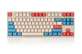 Leopold FC750RBT Coral/Blue Bluetooth TKL PD Double Shot PBT Mechanical Keyboard