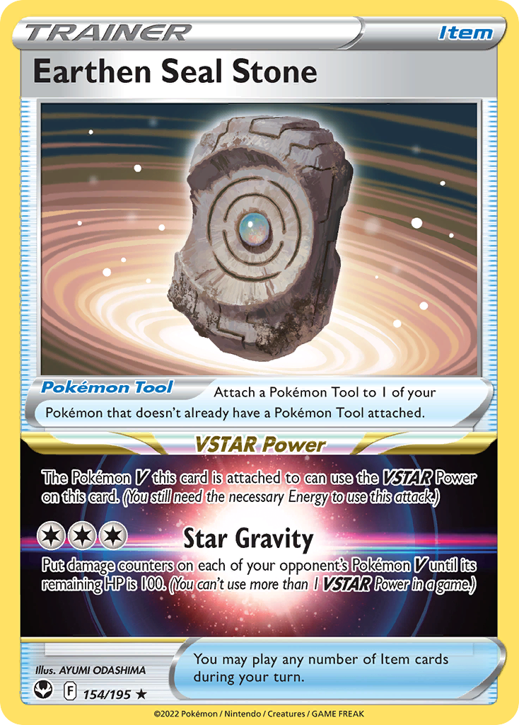 Earthen Seal Stone 154 195 Silver Tempest Holofoil