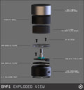 Binepad Copper CNC Machined Rotary Encoder Knob V2