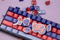 Tai-Hao Blueberry & Strawberry 308 Key Cubic Profile ABS Double Shot Keycap Set