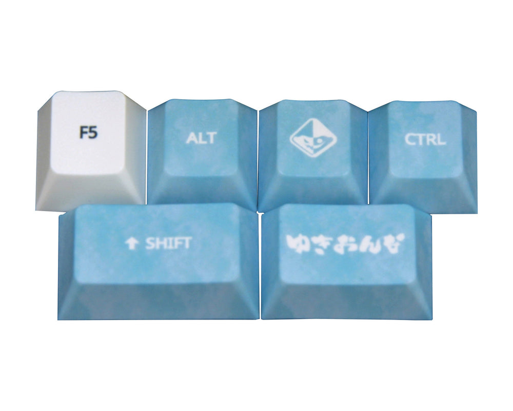 Traitors Yuki Onna 6 Key Cherry Profile Dye Sub PBT Add-on Keycap Set