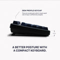 Mistel X8BT V2 Glaze Blue Hotswap Bluetooth Double Shot PBT Mechanical Keyboard
