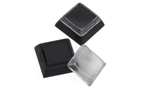 MK 1x1 DSA Relegendable Black with Clear Top (Set of 10)