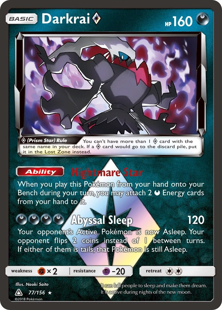 Darkrai Prism Star - 77/156 - (SM - Ultra Prism)