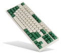 Leopold FC750RBT White/Green PD TKL Bluetooth Double Shot PBT Mechanical Keyboard