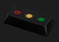 KBDFans PBTFans Retro Dark Lights Enter Key Cherry Profile Double Shot PBT Keycap
