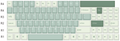 Varmilo Moss 98 Key Dye Sub ABS Keycap Set