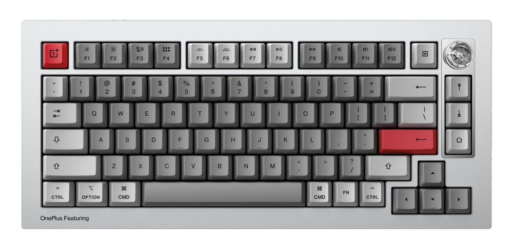 Keychron x OnePlus Pro Winter Bonfire Aluminum 75% Hotswap Bluetooth RGB Win + Mac Mechanical Keyboard
