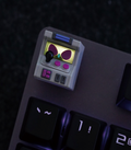 Hot Keys Project HKP Error Smart Grey Purple Artisan Keycap