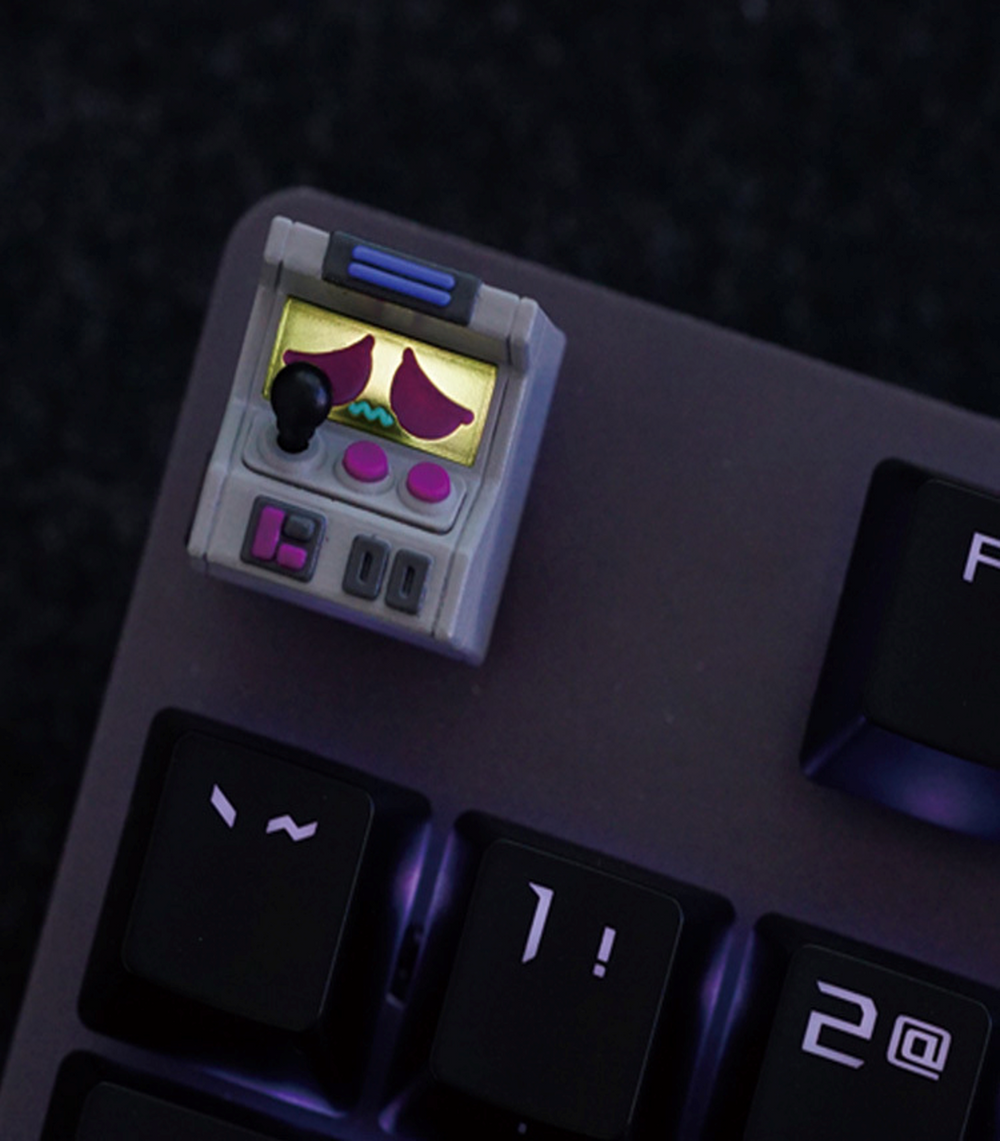 Hot Keys Project HKP Error Sad Grey Purple Artisan Keycap