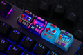 Hot Keys Project HKP Error Smart Trans Blue Red Artisan Keycap