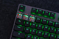 Hot Keys Project HKP Error Smart Black Grey Red Artisan Keycap