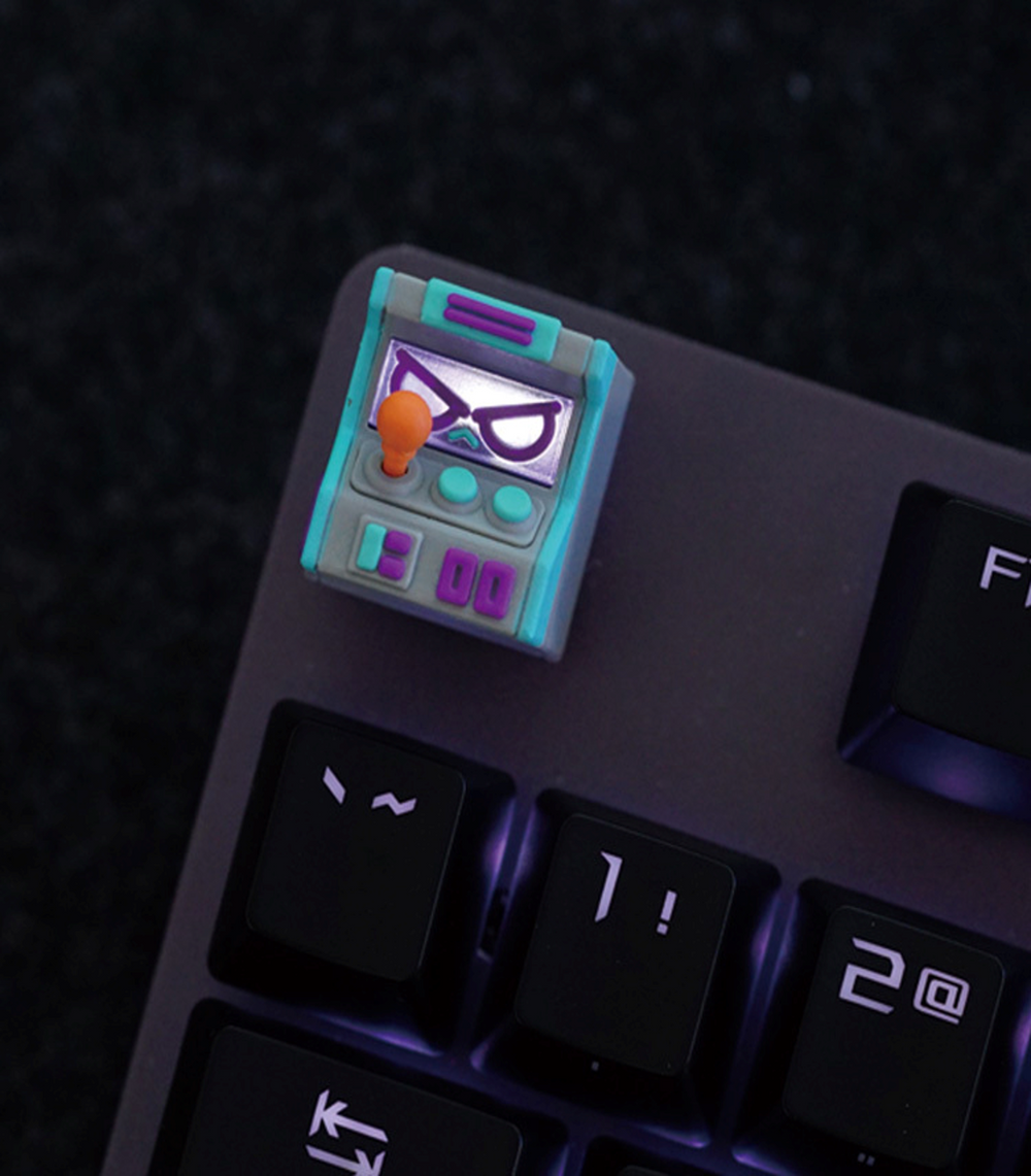 Hot Keys Project HKP Error Angry Grey Blue Purple Artisan Keycap
