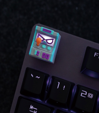 Hot Keys Project HKP Error Angry Grey Blue Purple Artisan Keycap