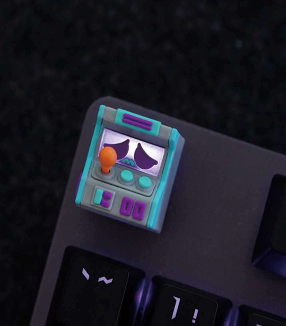 Hot Keys Project HKP Error Sad Grey Blue Purple Artisan Keycap