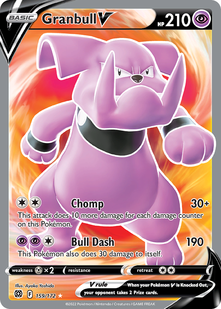 Granbull V 159 172 Brilliant Stars Holofoil