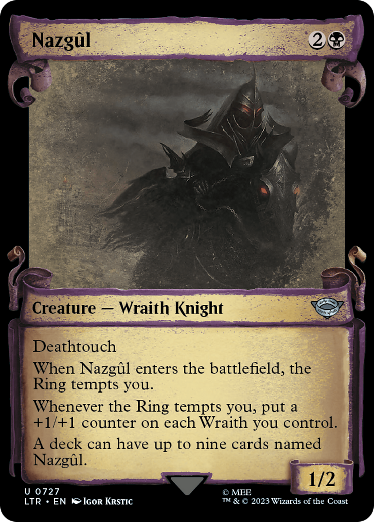 NazgÃ»l (LTR-727) - The Lord of the Rings: Tales of Middle-earth: (Showcase) Foil