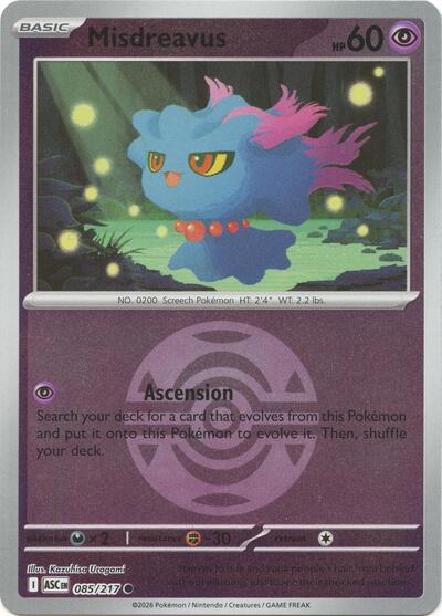 Misdreavus - Dusk Ball - 085/217 - Common [me025-085] [Reverse Holo]