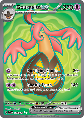 Gourgeist ex - 102/086 - Ultra Rare [me04-102] [Ultra]