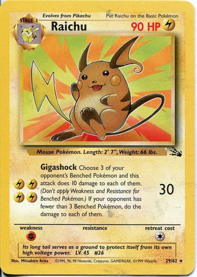 Raichu (29/62) - Fossil Unlimited