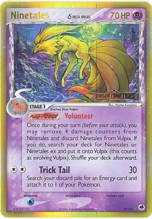 Ninetales (Delta Species) (8/101) - Dragon Frontiers Reverse Holofoil