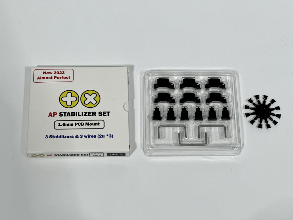 TX AP Stabilizers 1.6mm PCB Mount Clip-in 2u Kit (3 pack)