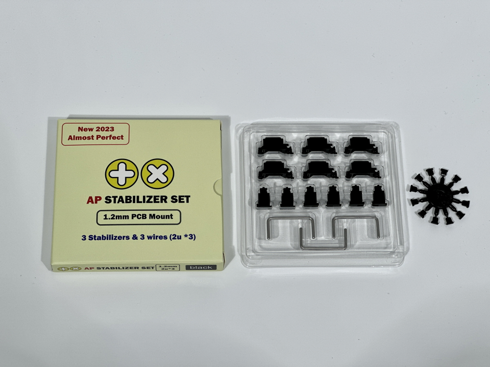 TX AP Stabilizers 1.2mm PCB Mount Clip-in 2u Kit (3 pack)