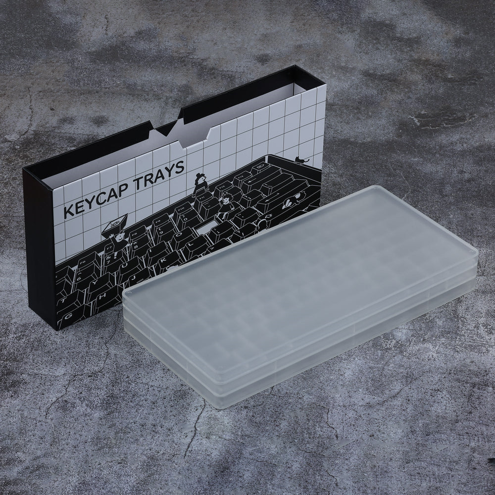 KBDFans PBTfans Keycap Tray Translucent White