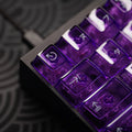 KBDFans Clear 2048 Translucent Purple 162 Key Cherry Profile Polycarbonate Keycap Set