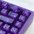 KBDFans Clear 2048 Translucent Purple 162 Key Cherry Profile Polycarbonate Keycap Set