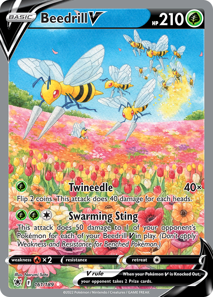 Beedrill V 161 189 Astral Radiance Holofoil