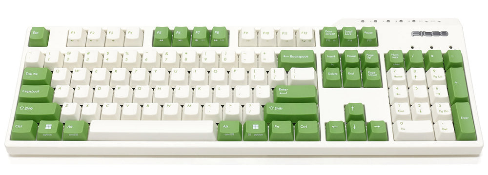 Filco Majestouch Convertible 3 Green and White Double Shot PBT Mechanical Keyboard