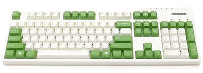Filco Majestouch Convertible 3 Green and White Double Shot PBT Mechanical Keyboard