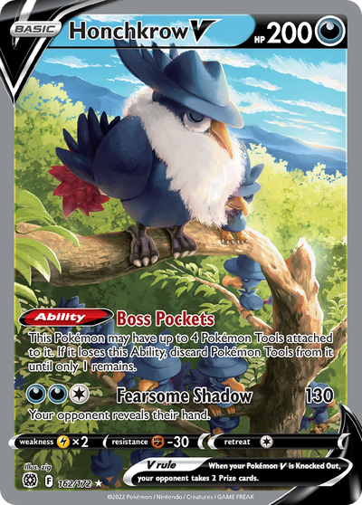Honchkrow V 162 172 Brilliant Stars Holofoil