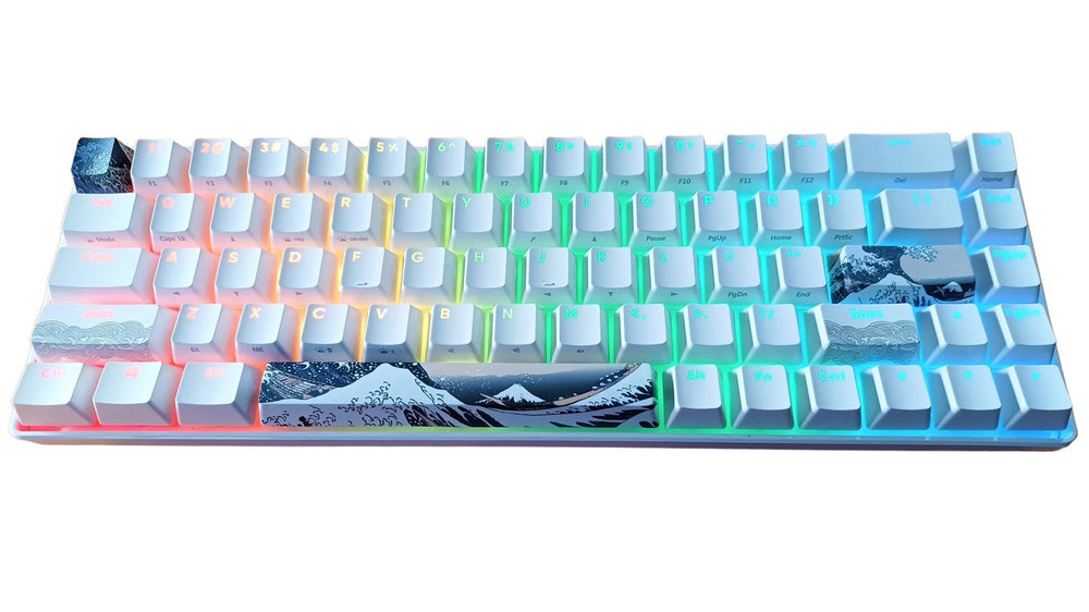 KBParadise V65 Great Wave 65% Hotswap RGB Double Shot PBT Mechanical Keyboard