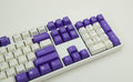 Tai-Hao White / Purple 104 Key OEM Profile Double Shot ABS Keycap Set