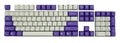 Tai-Hao White / Purple 104 Key OEM Profile Double Shot ABS Keycap Set