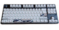 KBParadise V80 V2 Black Great Wave TKL Hotswap White LED Double Shot PBT Mechanical Keyboard