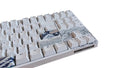 KBParadise V80 V2 White Great Wave TKL Hotswap White LED Double Shot PBT Mechanical Keyboard