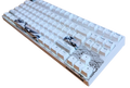 KBParadise V80 V2 White Great Wave TKL Hotswap White LED Double Shot PBT Mechanical Keyboard