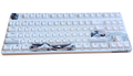 KBParadise V80 V2 White Great Wave TKL Hotswap White LED Double Shot PBT Mechanical Keyboard