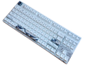 KBParadise V80 V2 White Great Wave TKL Hotswap White LED Double Shot PBT Mechanical Keyboard