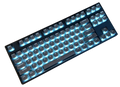 KBParadise V80 V2 Black Crystal TKL Hotswap White LED Double Shot Polycarbonate Mechanical Keyboard