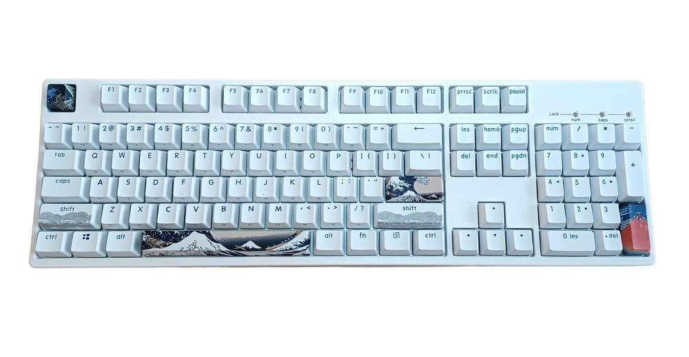 KBParadise Great Wave 108 Key OEM Profile Double Shot PBT Keycap Set