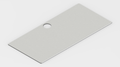 White IKEA MICKE Desk Mat (41" / 105 cm) Full-desk Mouse Pad