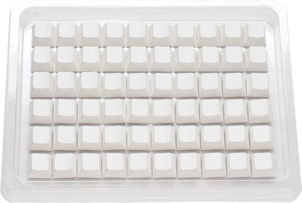 Ducky White Blank 132 Key Cherry Profile PBT Keycap Set