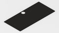 Black IKEA MICKE Desk Mat (41" / 105 cm) Full-desk Mouse Pad